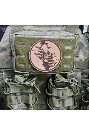 Kuru Kafa No:3 - Deri Peç - Arma - Askeri Patch