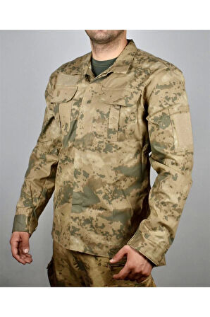 Uzun Kol Kamuflaj Gömlek Jandarma
