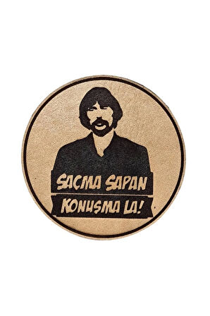Saçma Sapan Konuşma La - Deri Peç - Arma - Askeri Patch