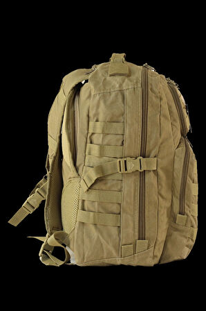 55 Litre Bej Kamuflaj Tactical Sırt Çantası