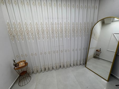 NİVEMESHOME YAREN 2024 GOLD 1/3  PİLELİ TÜL PERDE APM