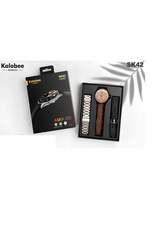 Kalobee Sk42 Dünyanın En İnce Akıllı Saati Amoled/400mAh batarya/7mm Kasa Kalınlığı/48mm Kasa