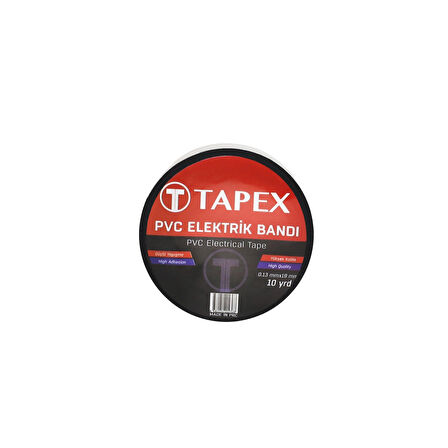 TAPEX ELEKTRİK BANTI BEYAZ 10 ADET