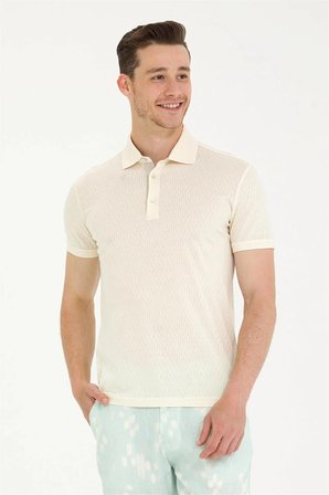 Erkek Taş Polo Yaka Tişört G081SZ011.000.1573385.VR071