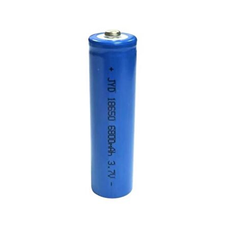 18650 Şarjlı Pil (El Feneri Pili) 3.7V 6800mAh BÜYÜK BOY Tekli