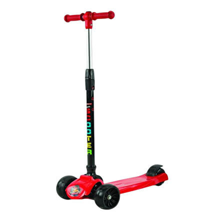 Ümit Power JY - H02 Kalın Teker Katlanabilir Işıklı Scooter Kırmızı