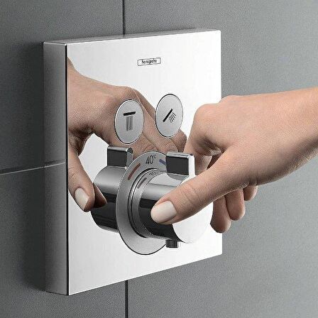 Hansgrohe Showerselect 2 Gümüş Banyo Bataryası