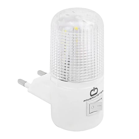 Pm-16175 Anahtarli 0.5 Watt Led'li̇ Beyaz Işik Gece Lambasi