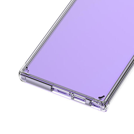 Gpack Samsung Galaxy S23 Ultra Kılıf Coss Şeffaf Sert SilikonFull Ekran Koruyucu
