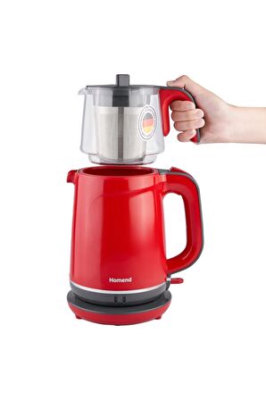 Homend Royaltea 1731H Çay Makinesi - Kırmızı