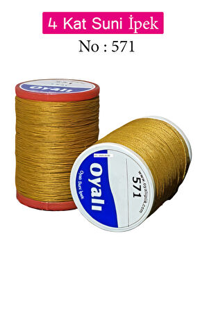 Oyalı 4 Kat Suni İpek İplik İğne Oyası Boncuk İpi Tığ Oyası No:571