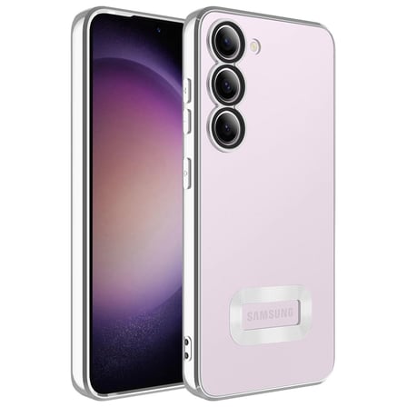 Gpack Samsung Galaxy S23 Kılıf Logo Gösteren Kamera Korumalı Silikon Renkli