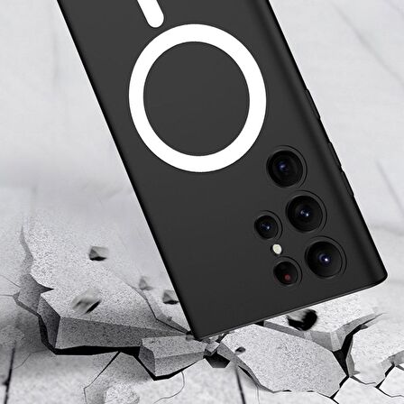 Gpack Samsung Galaxy S23 Ultra Kılıf Magsafe Wireless Şarj Özellikli Kıpta Tpu Silikon