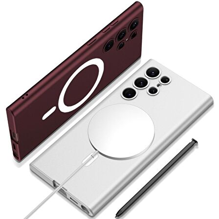 Gpack Samsung Galaxy S23 Ultra Kılıf Magsafe Wireless Şarj Özellikli Kıpta Tpu Silikon
