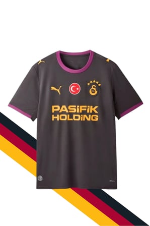 GS FRM 045 785016 GALATASARAY ORJİNAL LİSANSLI PUMA 2026/2027 DEPLASMAN SİYAH ÇOCUK  FORMA 