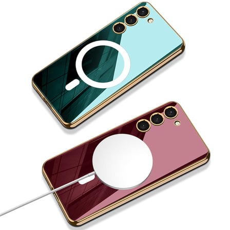 Gpack Samsung Galaxy S23 Plus Kılıf Magsafe Wireless Şarj Özellikli Kent Lazer Kaplama Silikon