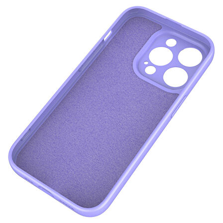 Gpack Apple iPhone 14 Pro Max Kılıf Mara Lansman Silikon Mat Soft İçi Süet