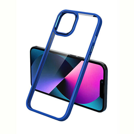 Gpack Apple iPhone 12 Pro Max Kılıf Kamera Çıkıntılı Nikelaj Hassas Tuşlu Arkası Cam