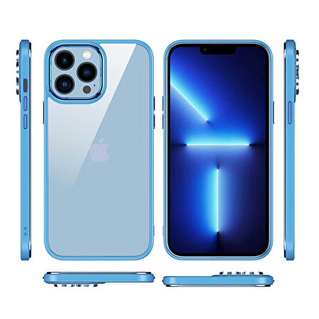 Gpack Apple iPhone 12 Pro Max Kılıf Kamera Çıkıntılı Nikelaj Hassas Tuşlu Arkası Cam