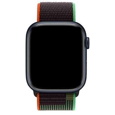 Gpack Apple Watch Series 8 uyumlu 41mm Kordon Çift Renkli Naylon Ayarlanabilir Sc3