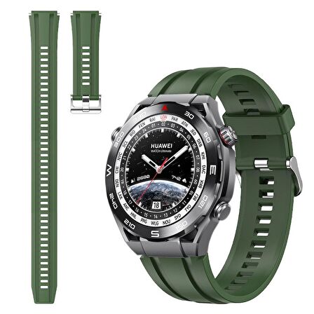 Gpack Huawei Watch Ultimate Kordon Kancalı Mat Klasik Silikon sc2