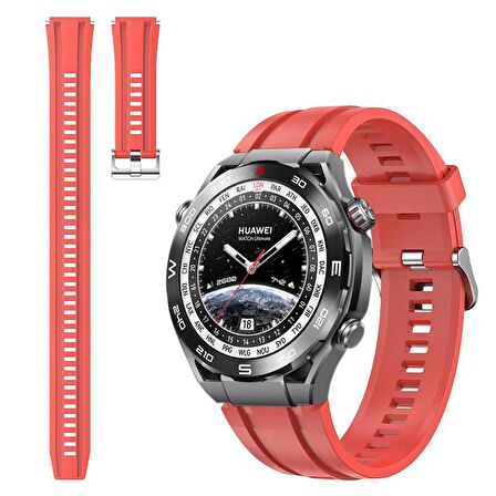 Gpack Huawei Watch Ultimate Kordon Kancalı Mat Klasik Silikon sc2