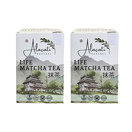Alaçatı Natürel Life Matcha Tea 140 gr (7gr x 20 paket) x 2 Adet