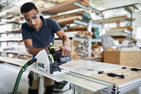 Festool Tsc 55 Şarjlı + Klavuzlu Akulu Sunta Kesme Makinası 577391