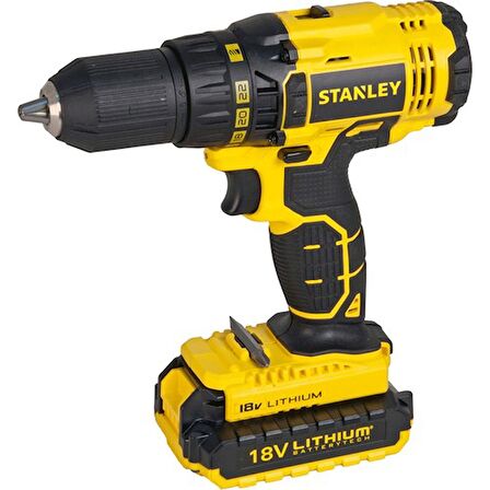 Stanley SCD201D2K-TR Şarjlı Darbesiz Matkap, Sarı/Siyah