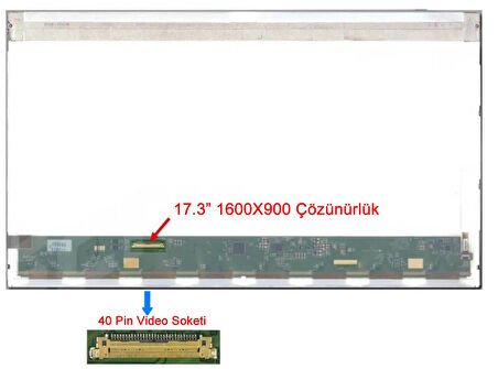 Packard Bell LS44 17.3" Standart 40 Pin Notebook LCD Ekran Panel