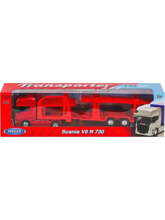 Welly 68023SS-F-GW Welly Taşıyıcı Scania R730 1:64 -Vardem Oyuncak