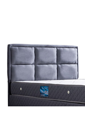 Grand Ikili Set, Çift Kişilik Baza Başlık Seti, Açık Mavi