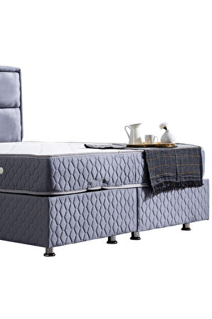 Grand Ikili Set, Çift Kişilik Baza Başlık Seti, Açık Mavi