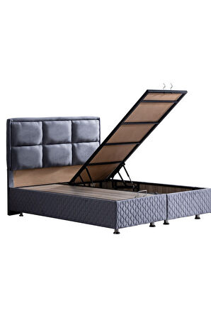 Grand Ikili Set, Çift Kişilik Baza Başlık Seti, Açık Mavi