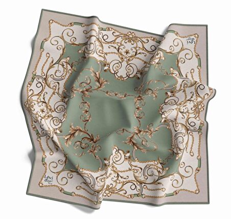 Alcanavm Levidor Twil Sarmal Desenli Eşarp