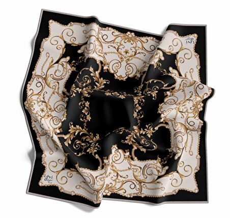 Alcanavm Levidor Twil Sarmal Desenli Eşarp