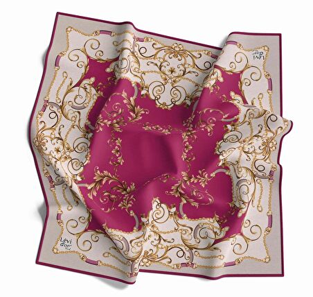 Alcanavm Levidor Twil Sarmal Desenli Eşarp