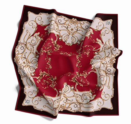 Alcanavm Levidor Twil Sarmal Desenli Eşarp