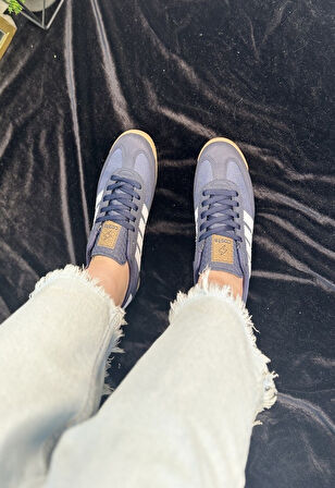 Unisex Ortopedik Spor Ayakkabı Şeritli Bağcıklı Alçak Düz Kaymaz Taban Hafif Yürüyüş Sneaker 1595