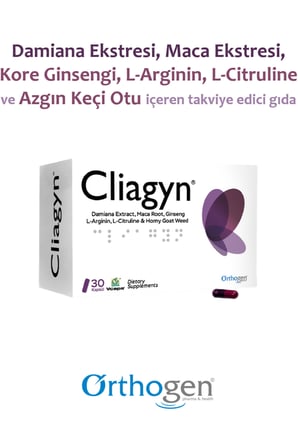 Cliagyn 30 Kapsül | Kadınlara Özel Bitkisel Ekstre ve Amino Asit İçeren Takviye Edici Gıda