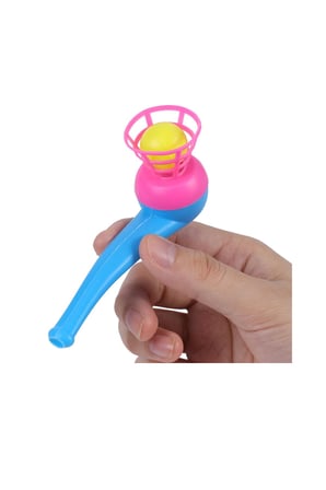 20 Adet Oyuncak Saksafon Popit Pipet Top Üfleme Oyunu Hediyelik Parti Eğlencesi  
