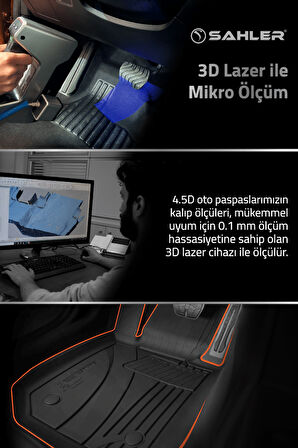 Volkswagen ID.5 2022+ Uyumlu SAHLER Araca Özel 4.5D Havuzlu Oto Paspas - ID.5