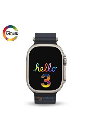 Watch Hello 3 Plus Ultra Akıllı Saat (Süper Amoled)