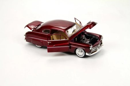 MotorMax 1949 Mercury Coupe 1/24 Siyah Model Araba  Bordo