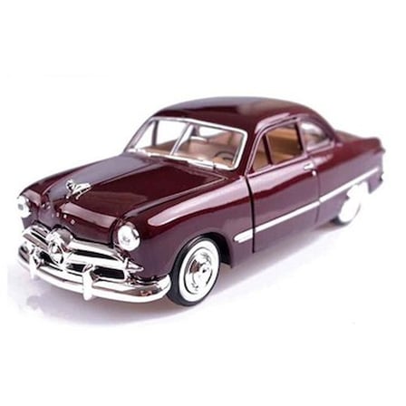 Motormax Motor Max 1:24 1949 Ford Coupe Diecast Model Araba Bordo