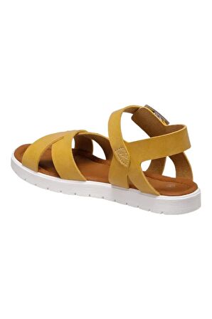 Hardal Sarı Unisex Çocuk Sandalet