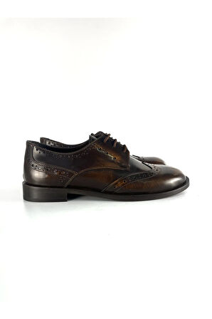 HAKİKİ DERİ KADIN LOAFER TABA AÇMA