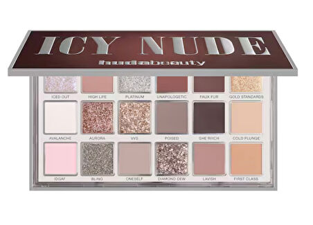 HUDA BEAUTY Icy Nude Eyeshadow Palette - Göz farı paleti