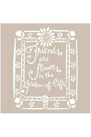 As425 Stencil Şablon 21x29 Cm