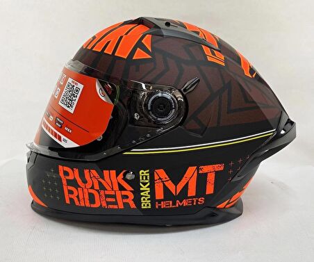 Mt Braker Sv Punk Rider B5 Mat - Şefaf Vizörlü- İç Güneş Vizörlü2XL